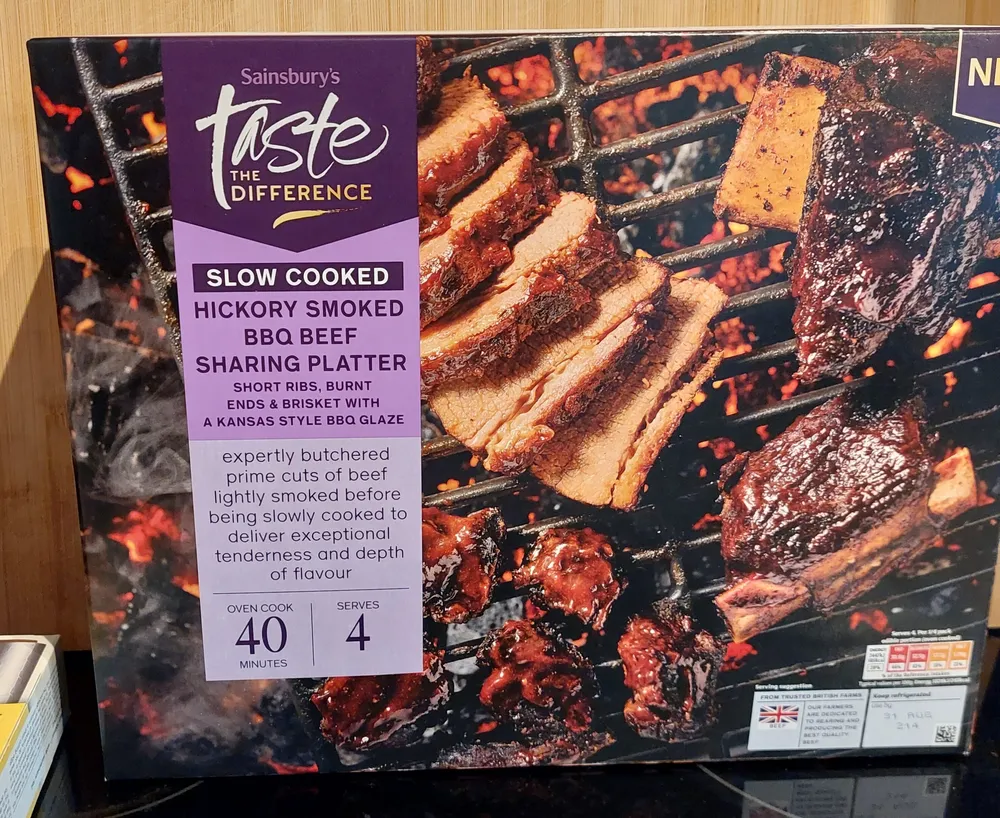 Slow Cooked Hickory Smoked BBQ Beef Sharing Platter