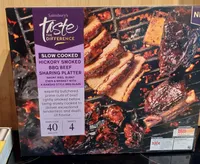 Slow Cooked Hickory Smoked BBQ Beef Sharing Platter