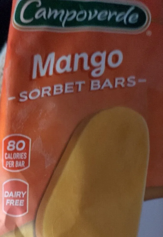 Mango Sorbet Bars