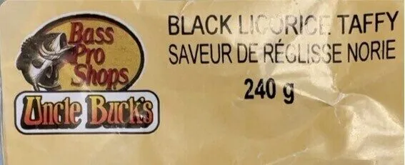 Black licorice taffy