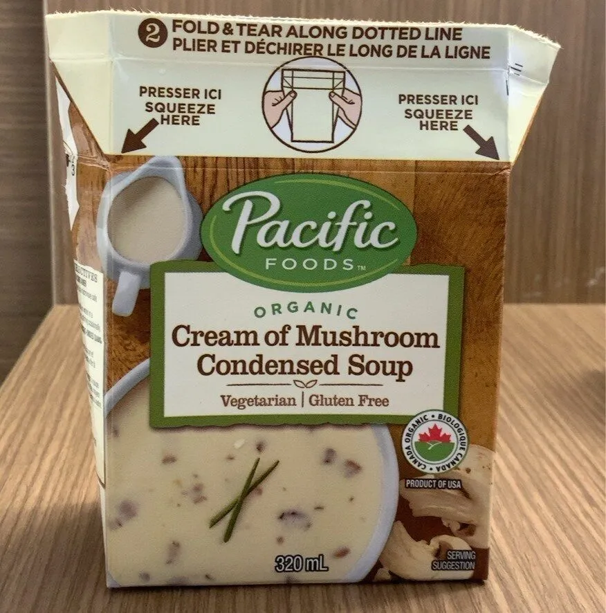 Cream of mushroom condensed soup