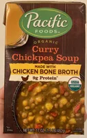 Organic curry chickpea soup