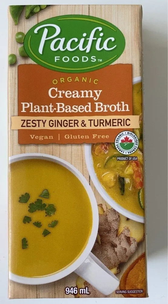 Organic Creamy Plant-Based Broth - Zesty Ginger & Turmeric