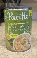 Organic Greek-Style Chicken Orzo Soup