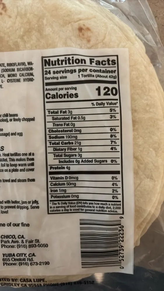 Casa Lupe flour tortillas