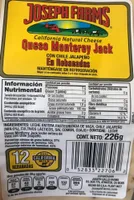 QUESO MONTEREY JACK JOSEPH FARMS