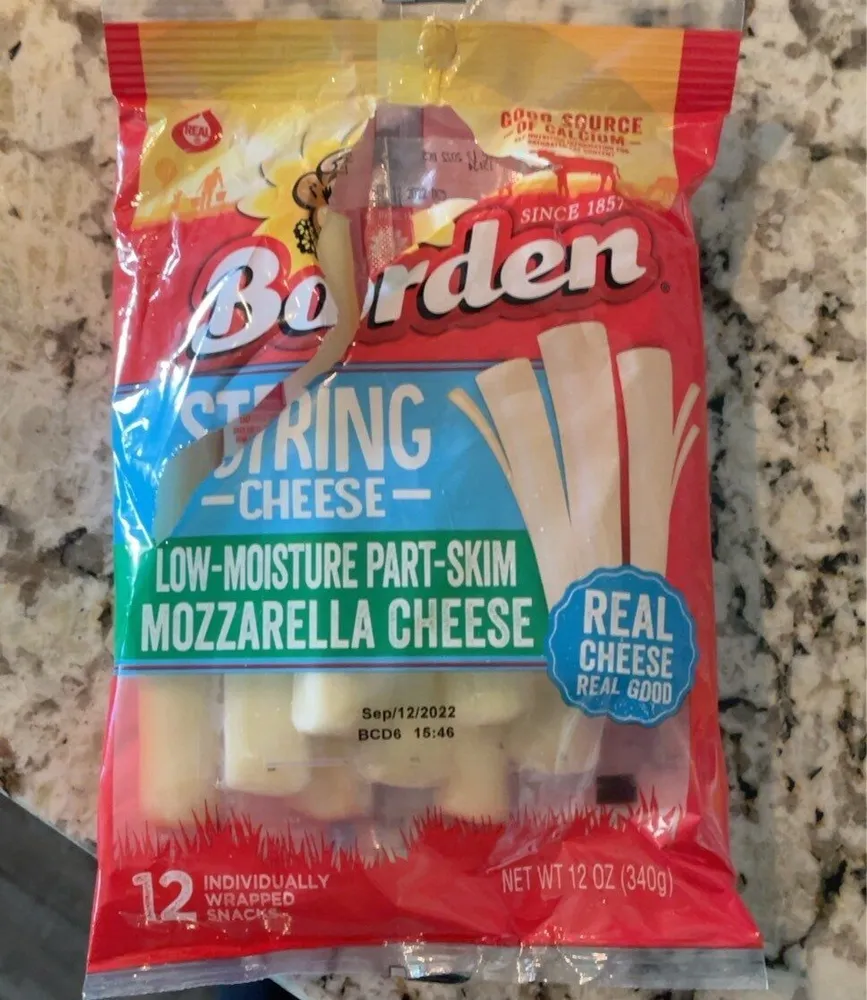 String Cheese Low-Moisture Part-Skim Mozzarella Cheese