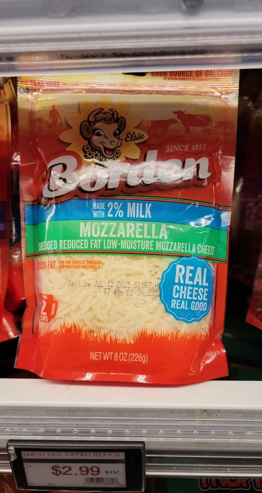 Reduced Fat Low-Moisture Part-Skim Mozzarella Cheese