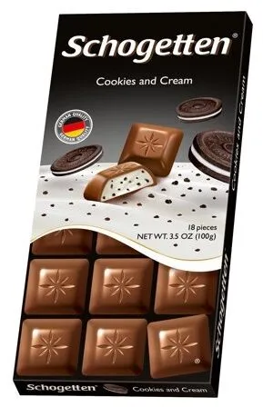 Schogetten, cookies and cream