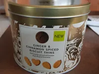 Ginger & Cinnamon spiced biscuit thins