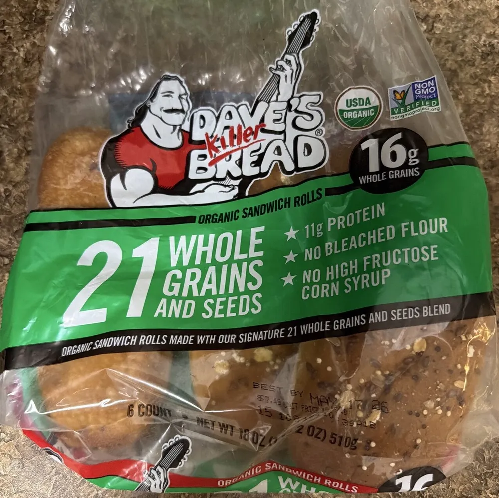 Organic 21 Grain Sandwich Rolls