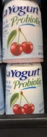 La yogurt, probiotic blended light nonfat yogurt, cherry