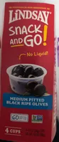 Medium pitted black ripe olives