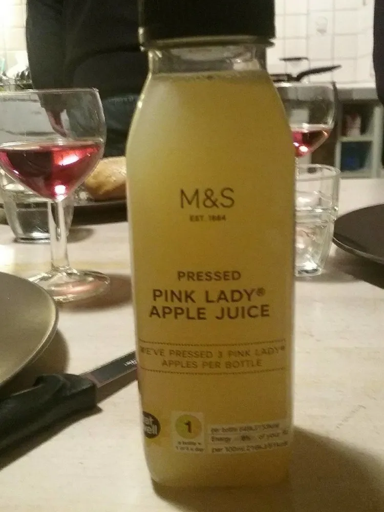 Pink lady Apple juice