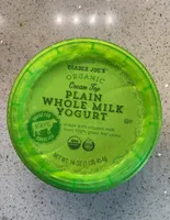 Organic plain whole milk yogurt