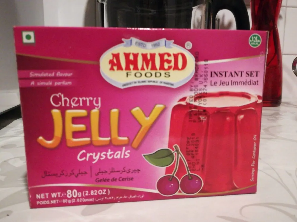 Cherry jelly crystals