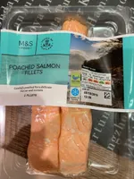Poached salmon fillet