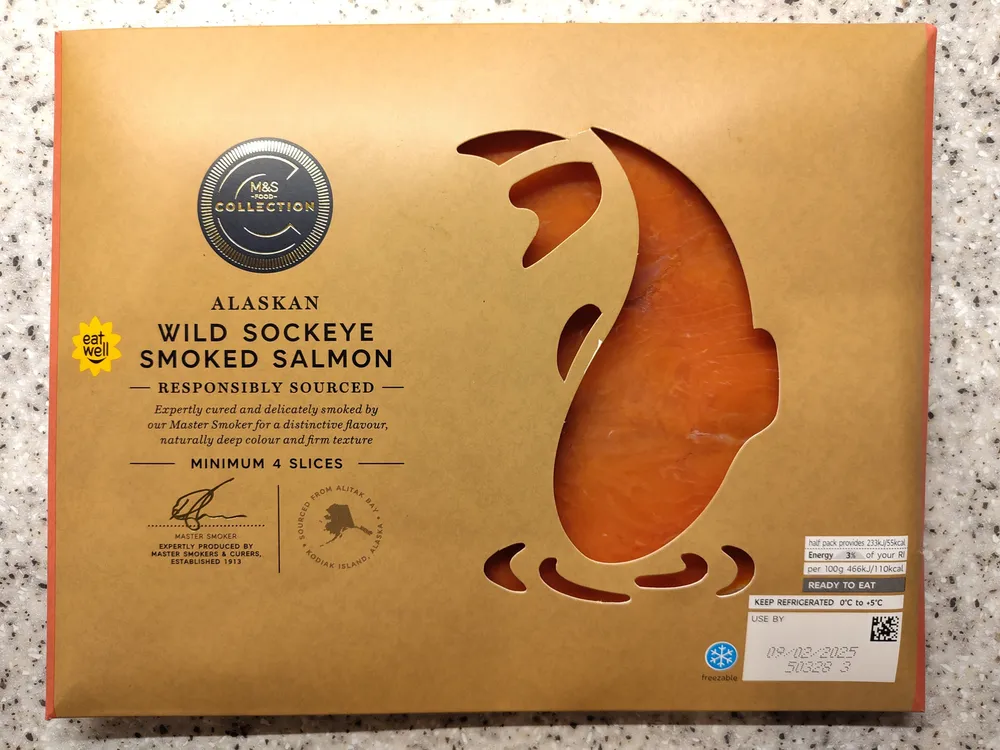 Alaskan wild sockeye smoked salmon