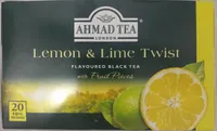 Ahmad Fruit Flavour Black Tea - Lemon & Lime