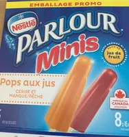 Minis pop au jus cerise/mangue/pêche