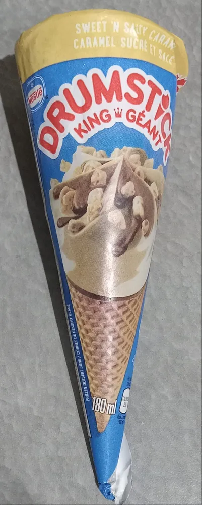 Sweet N' Salty Caramel Frozen Dessert Cone