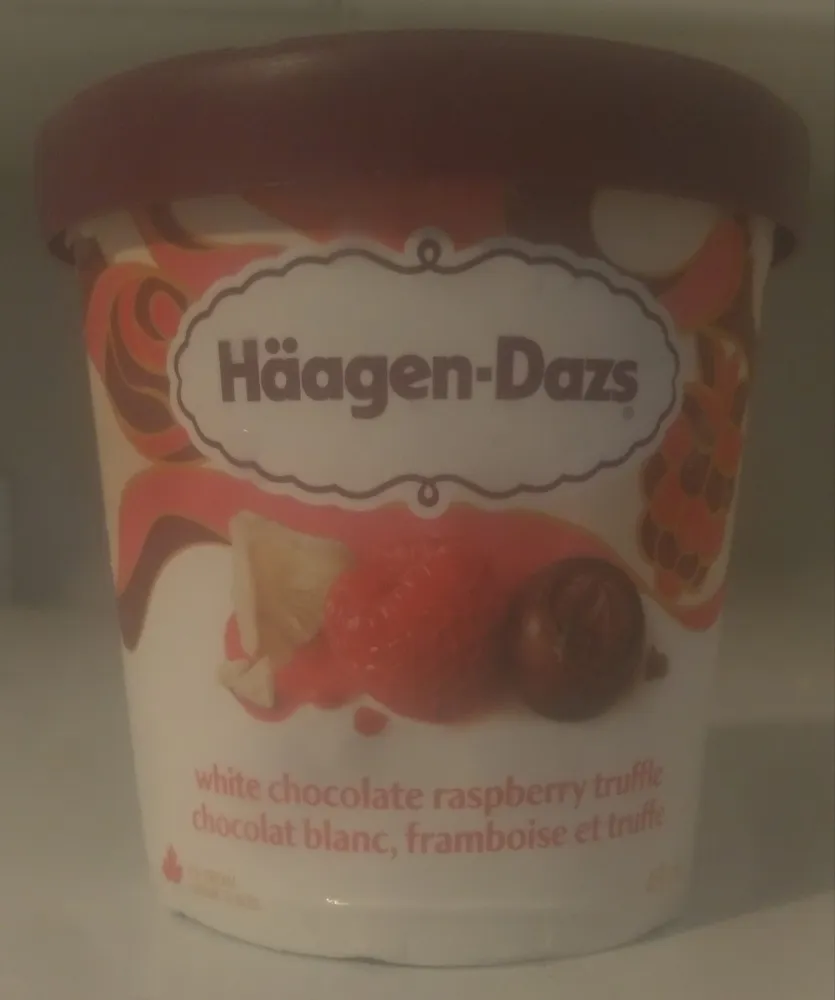 White Chocolate Raspberry Truffle Ice Cream