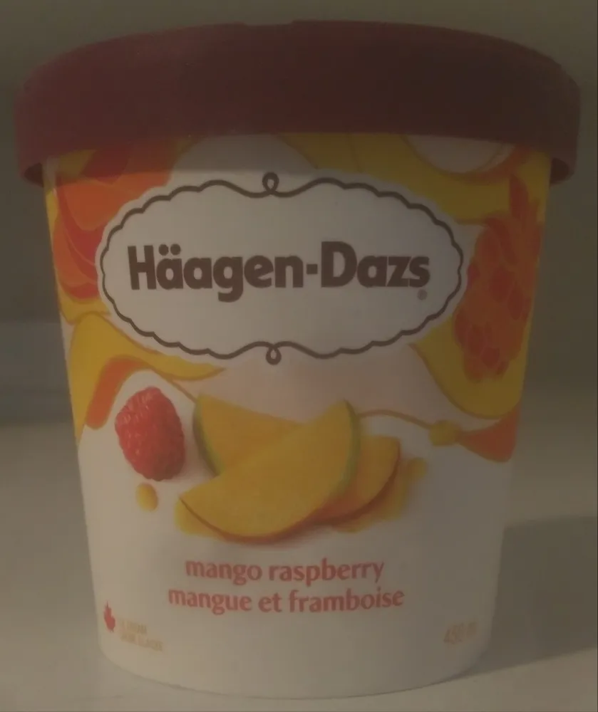 Mango Raspberry Ice Cream