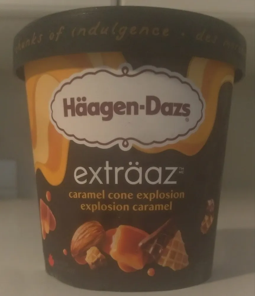 Caramel Cone Explosion Exträaz Ice Cream