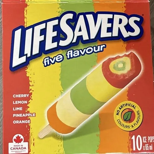 Lifesavers five flavour ice pops