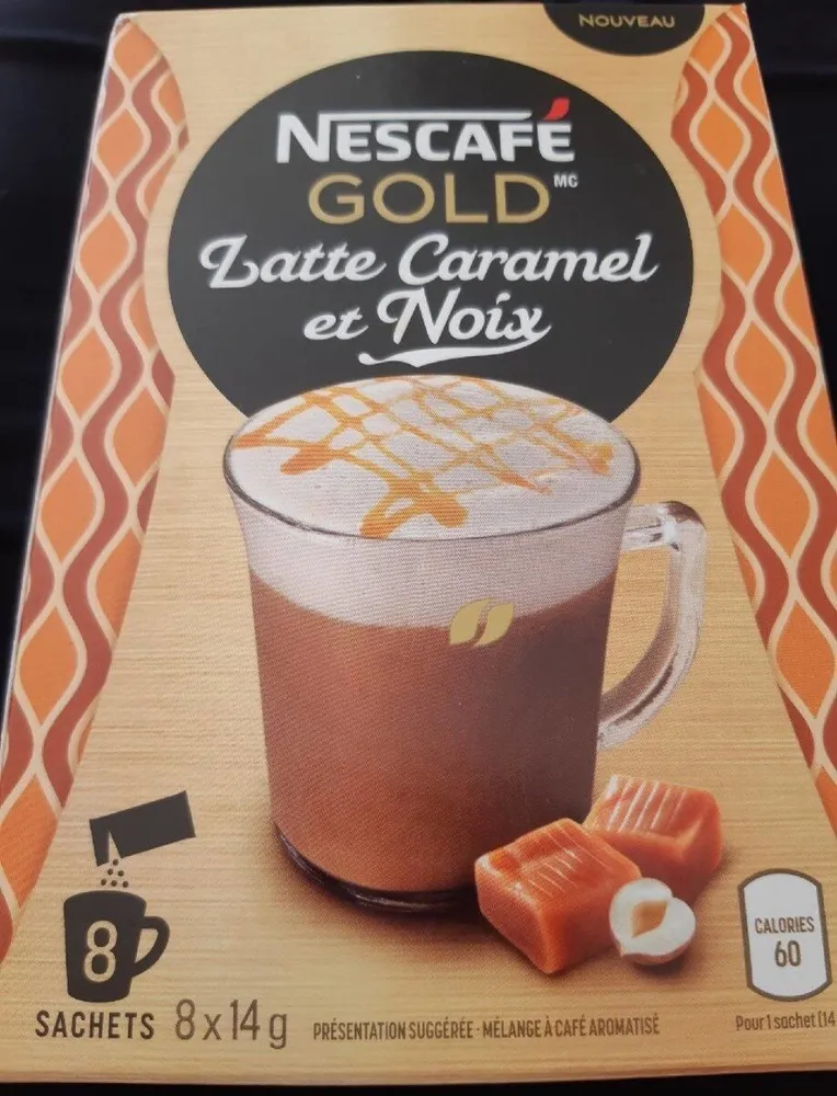 Latte caramel et noix