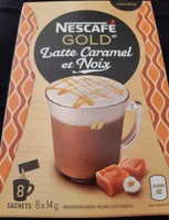 Latte caramel et noix