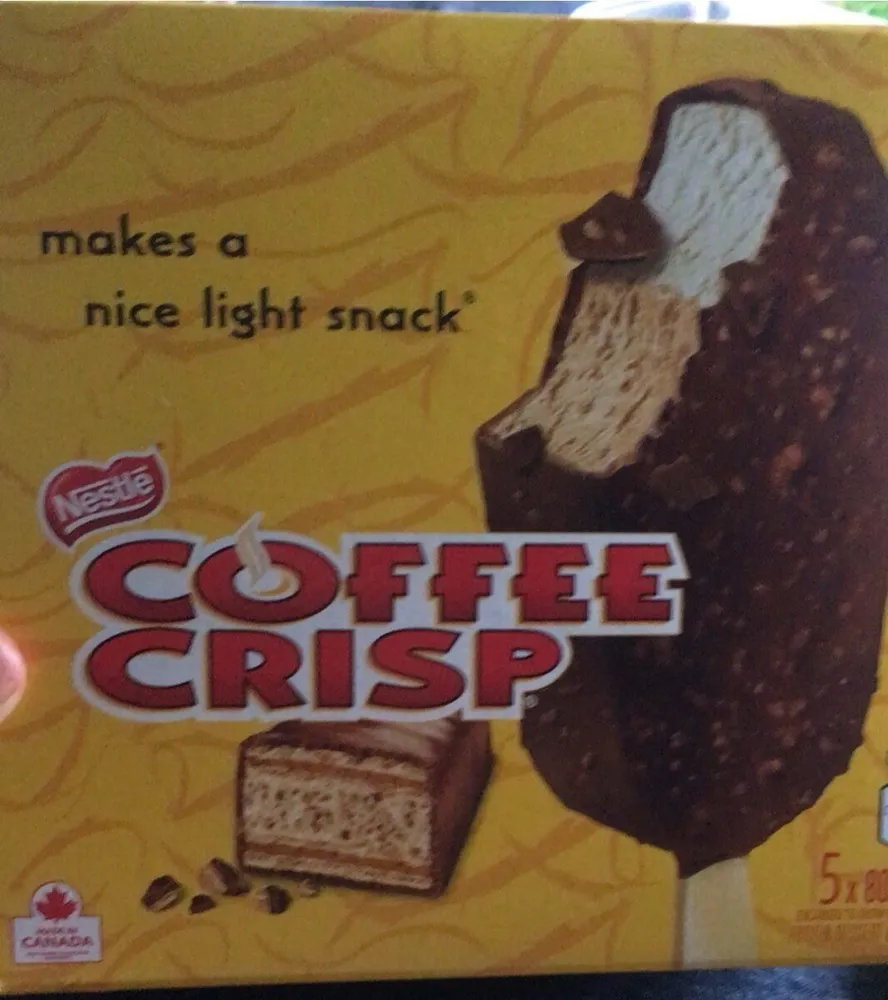Coffee crisp barres de dessert glacé