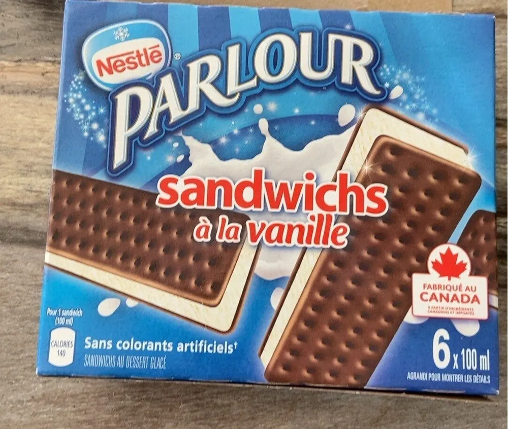 Sandwichs a la vanille