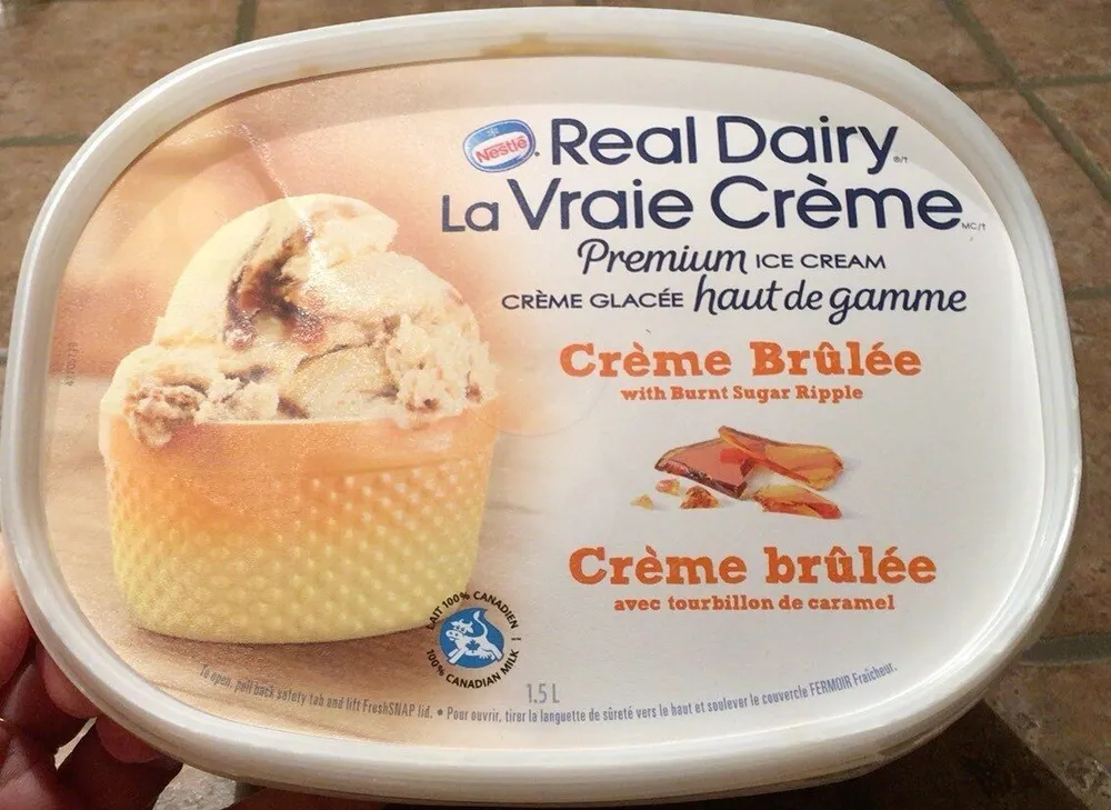 Crème glacée Crème Brûlée