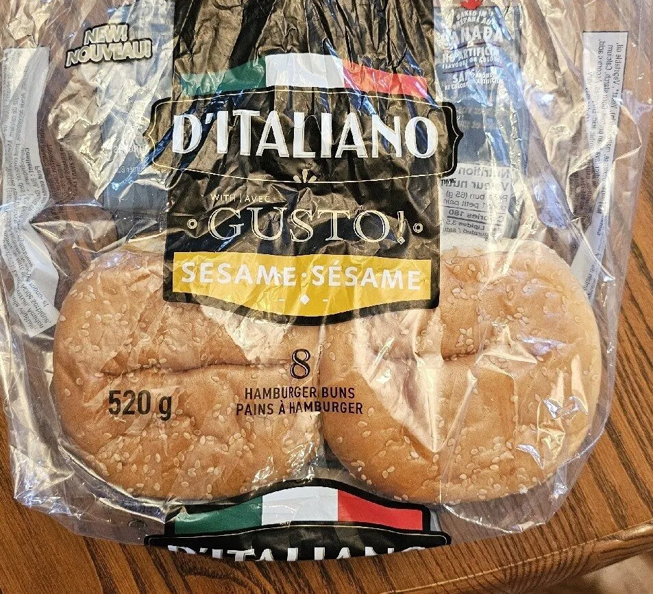 Gusto Sesame Hamburger Buns