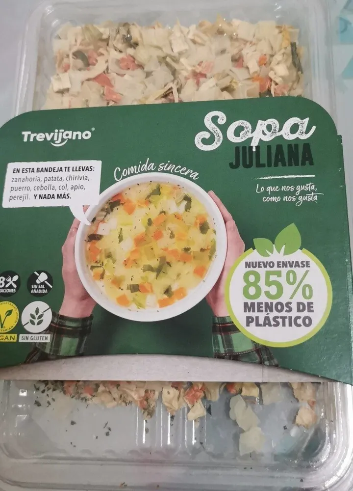 Sopa juliana deshidratada