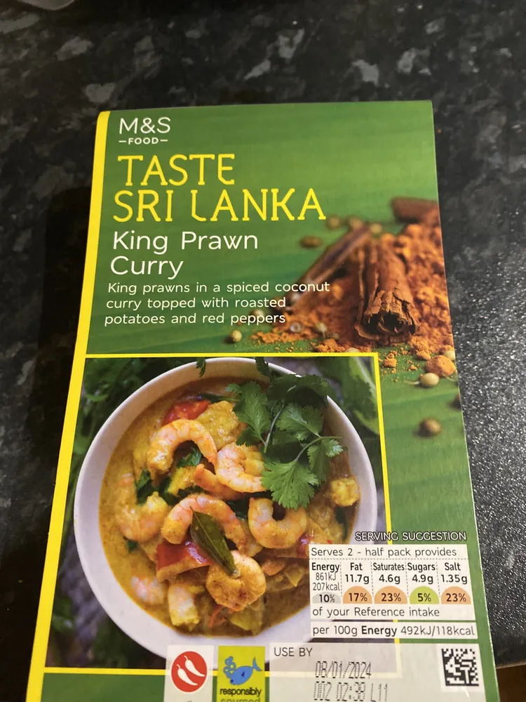 king prawn curry