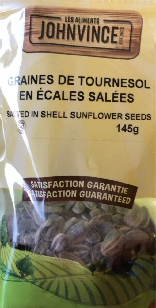 Graines de tournesol en écales salées