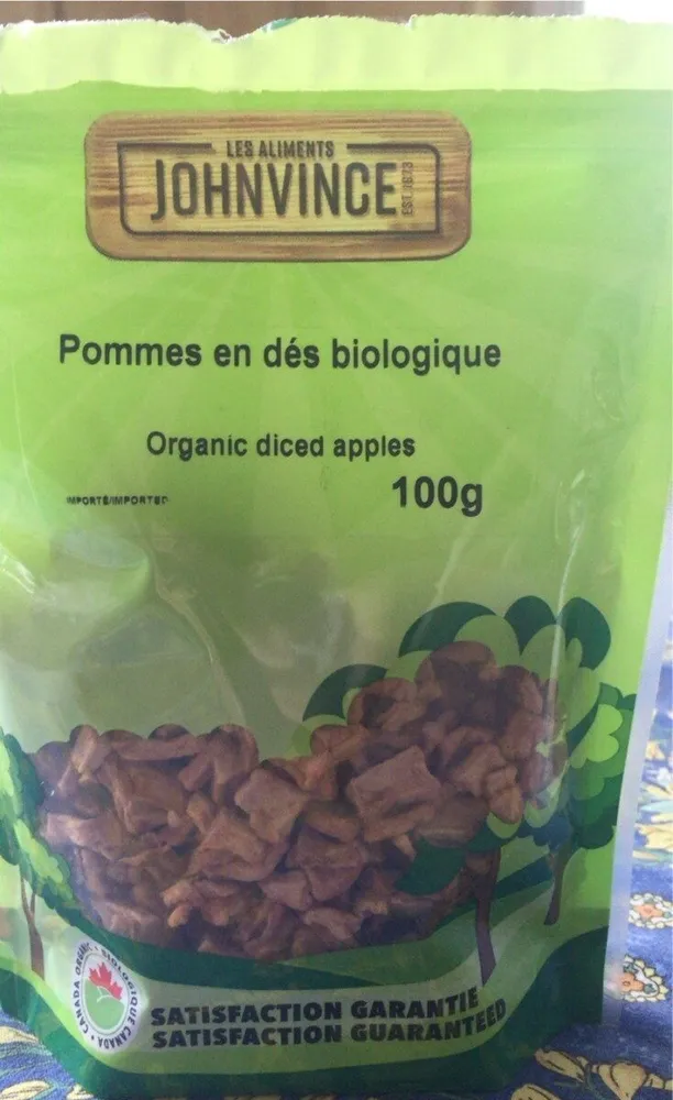 Pommes en dés biologique