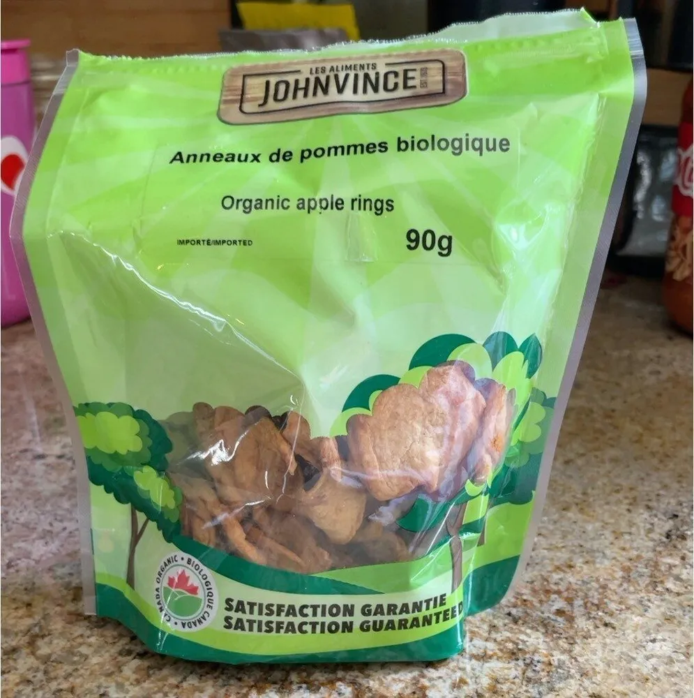 Anneaux de pommes biologique