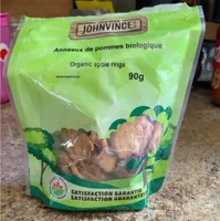 Anneaux de pommes biologique