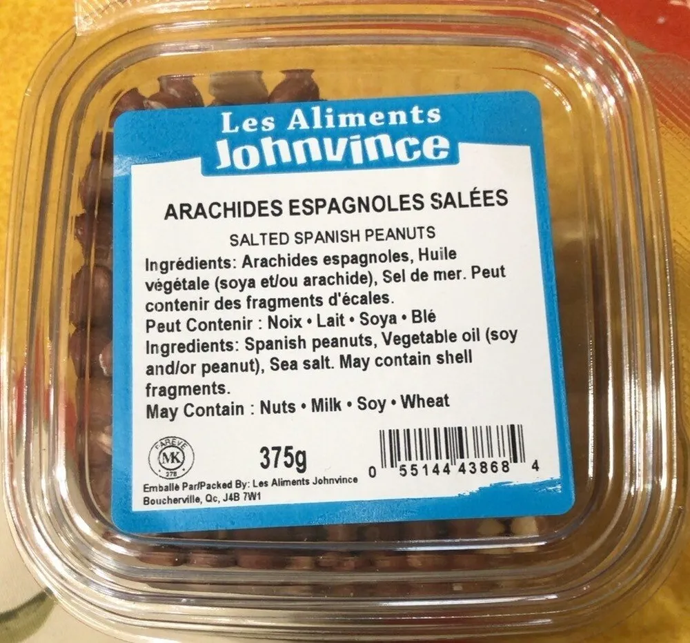Arachides espagnoles salées