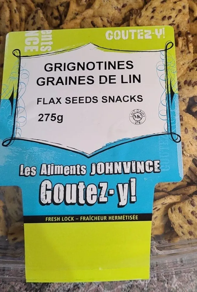 Grignotines graines de lin