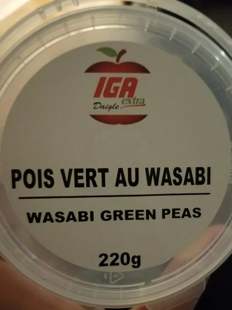 Pois vert au wasabi