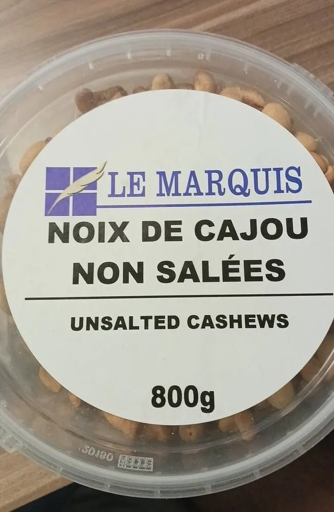 Noix de cajou non salées