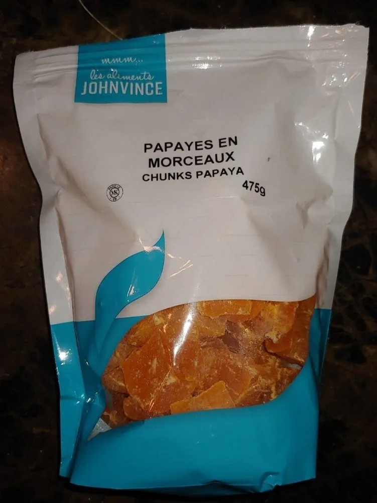 Papayes en morceaux