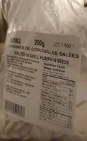 Graines de citrouilles salées