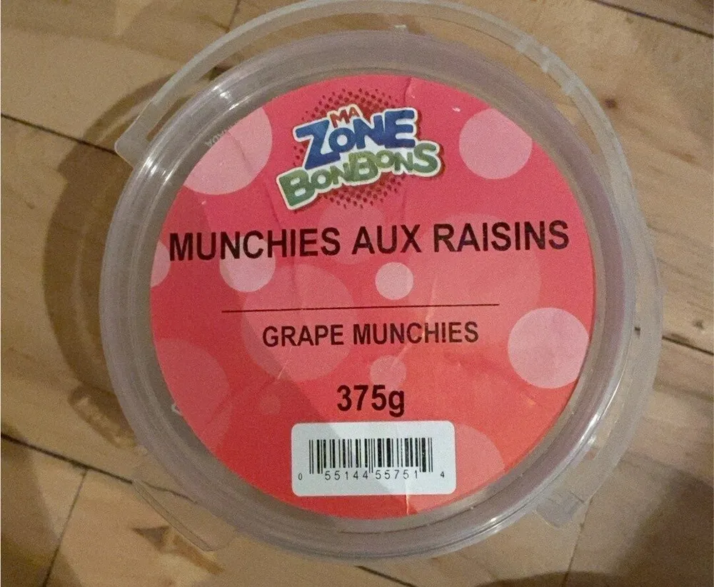 Munchies aux raisins