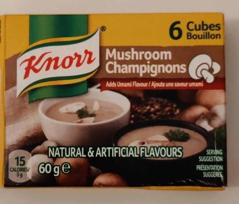 Cubes bouillon champignons