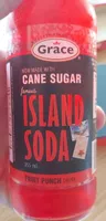 Cane sugar island soda fruit punch